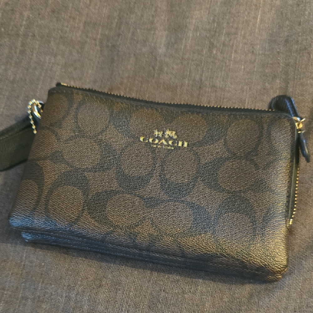 Coach Black and Brown Clutches & Wristlets